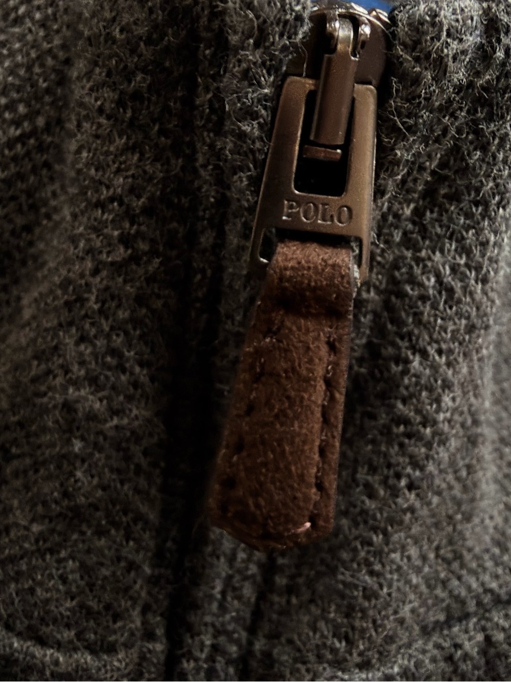 Polo Ralph Lauren 3XLT Gray Quarter Zip Pullover Sweater w/ Pockets Big & Tall - Picture 6 of 9